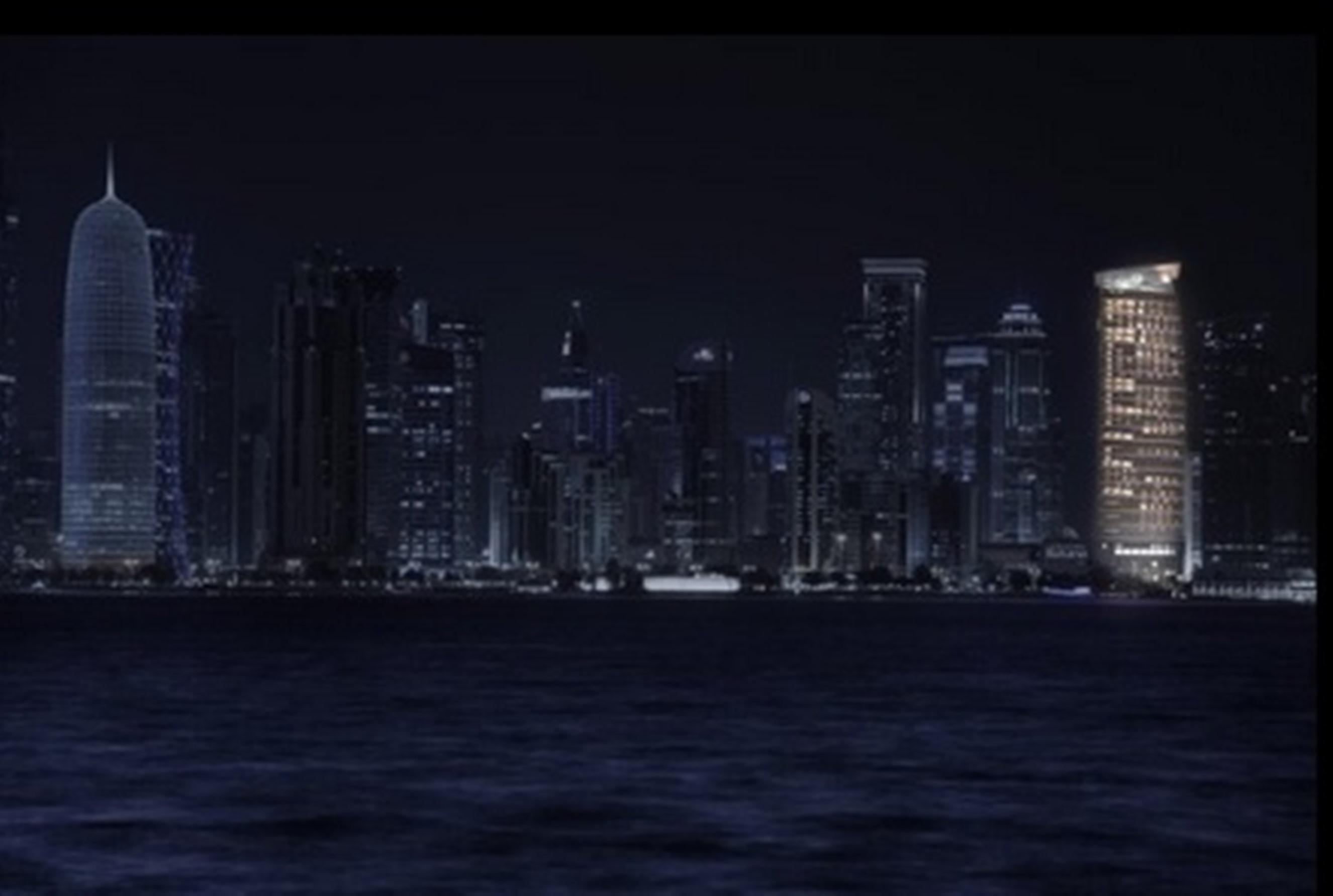 시티 센터 로타나 도하 외부 사진 Doha skyline at night